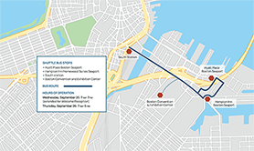 Map of Shuttle Service