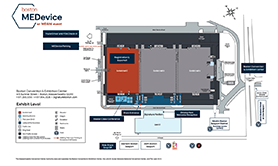 MEDevice Boston event map